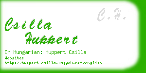 csilla huppert business card